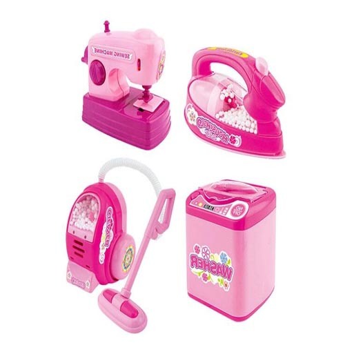 Children Pretend Kitchen Play Set Plastic Mini Home Appliance Toy