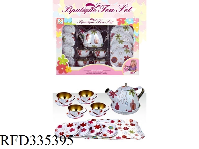 Tea Cup Girl Kitchen Food Toy Set Floral Tea Set Gift