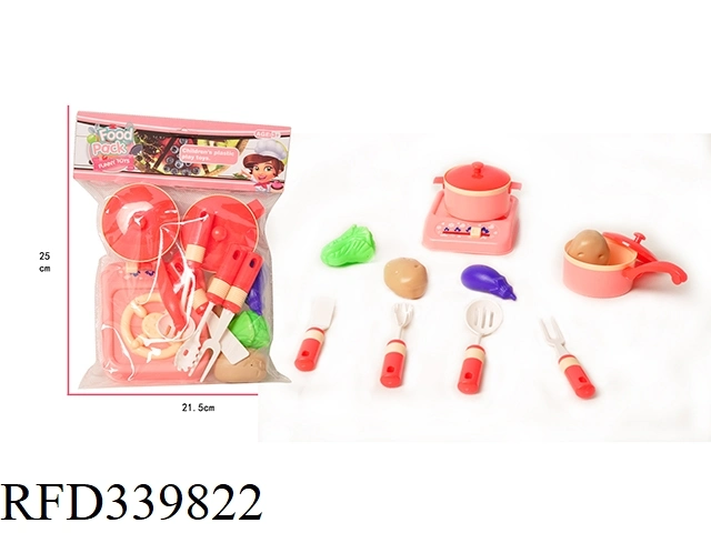 Educational DIY Toys 6PCS Kitchen Toy Food Kids Pretend Play Kitchen Toys Cooking Set for Girls