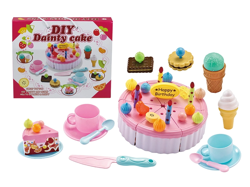 Latest Pretend Play Kitchen Set Toy Emulational DIY Cake Set