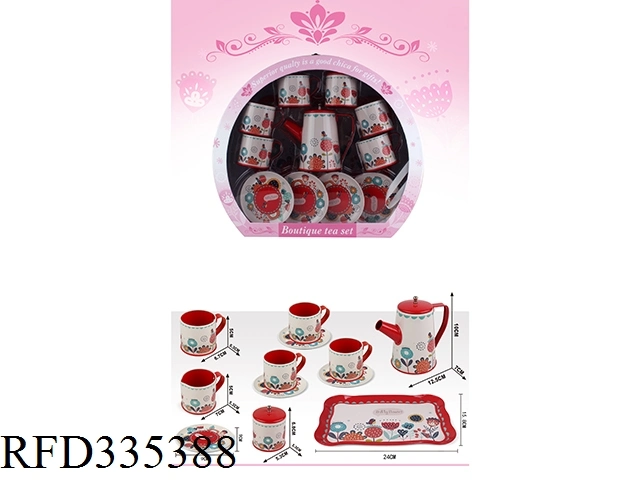 Tea Cup Girl Kitchen Food Toy Set Floral Tea Set Gift