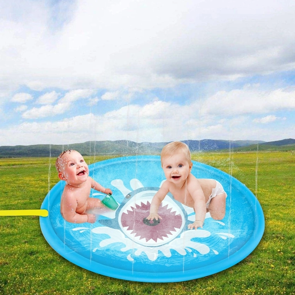 170 Cm Outdoor Water Play Kids Fun Toys Inflatable Outdoor Round Water Sprinkle Play Mat