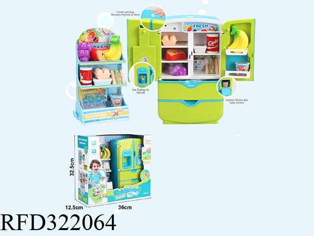 High Quality Kitchen Play Set Fridge Toy Mini Refrigerator Toys for Kids Play