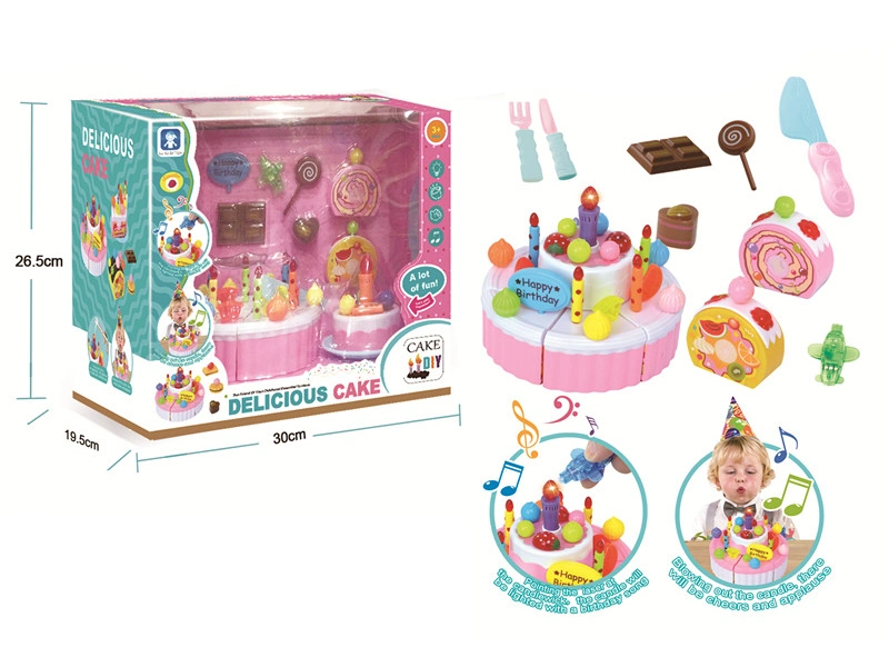 Latest Pretend Play Kitchen Set Toy Emulational DIY Cake Set