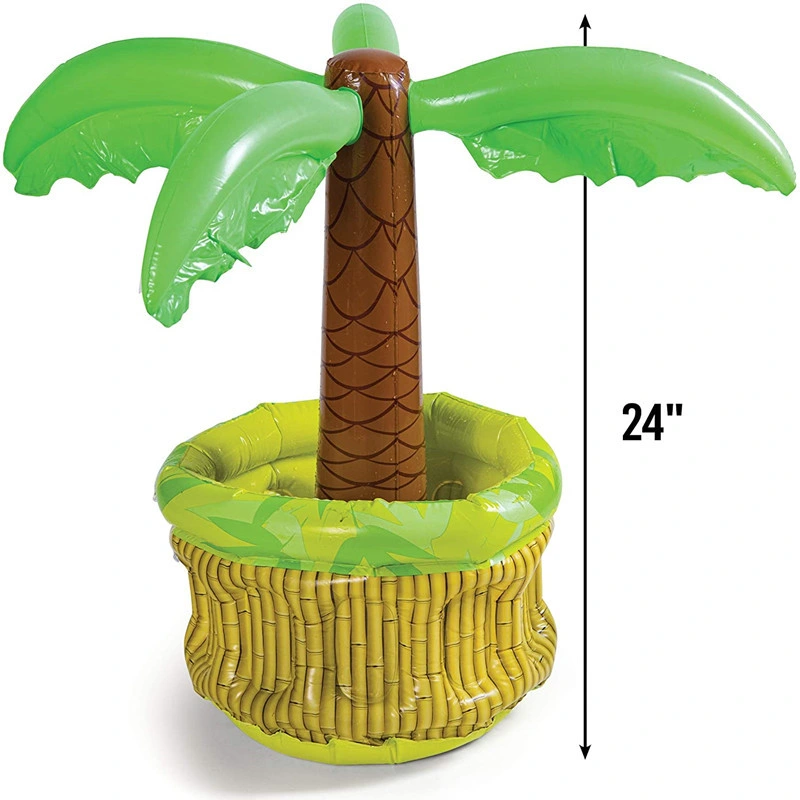 PVC Party Play Equipment Toys Inflatable Plam Tree Drink Holder Ice Cooler Toys