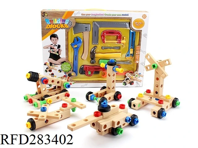 High Quality 80PCS Education Kitchen Blocks DIY Kitchen Set Toy for Kids