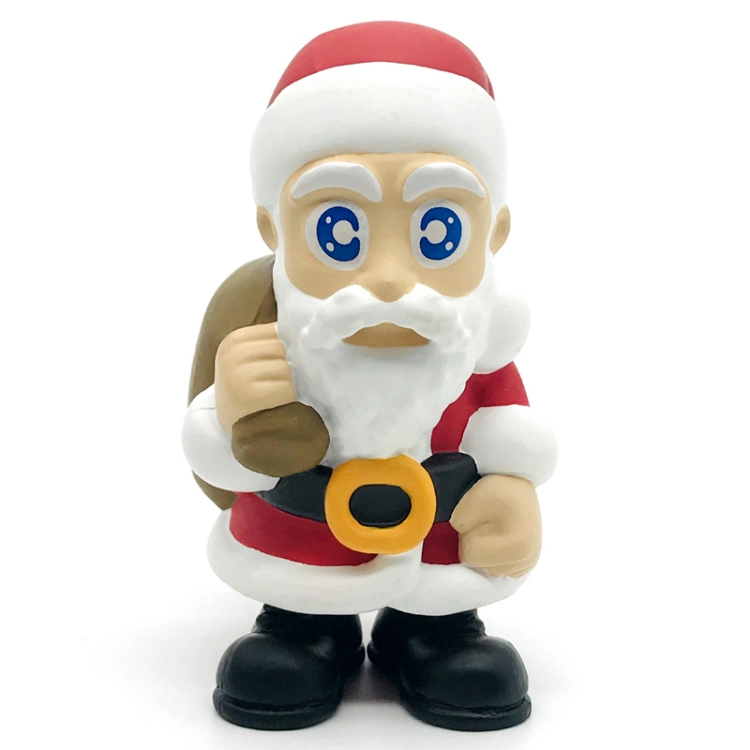 Holiday Christmas Decorations DIY Crafts Mini Winter Miniature Santa Claus Mini Plastic Toys Figurines