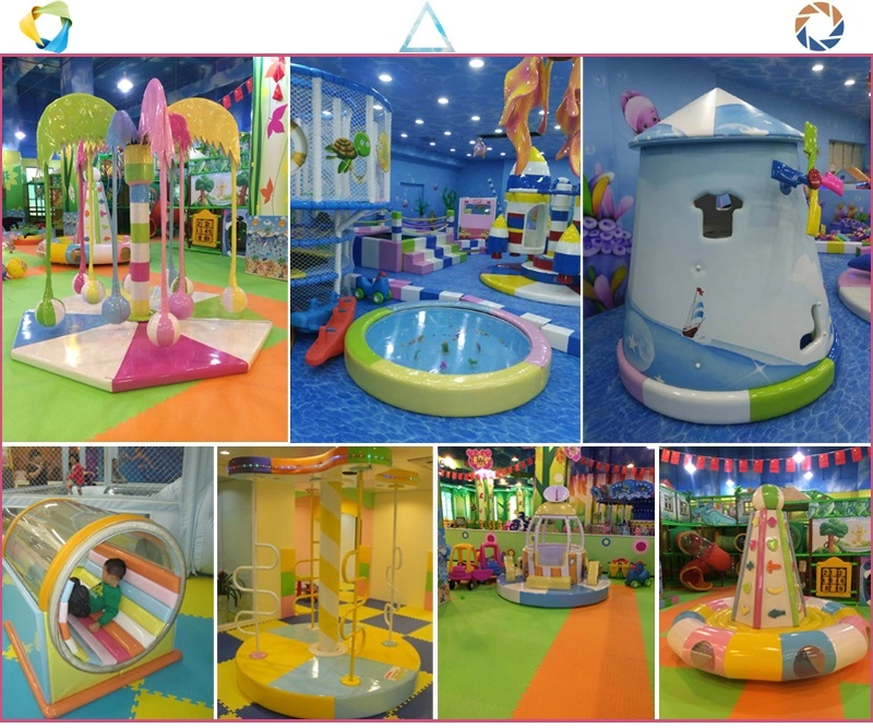 Soft Play Equipment Kids Indoor Playground Shooting Games Small Trampoline Bed