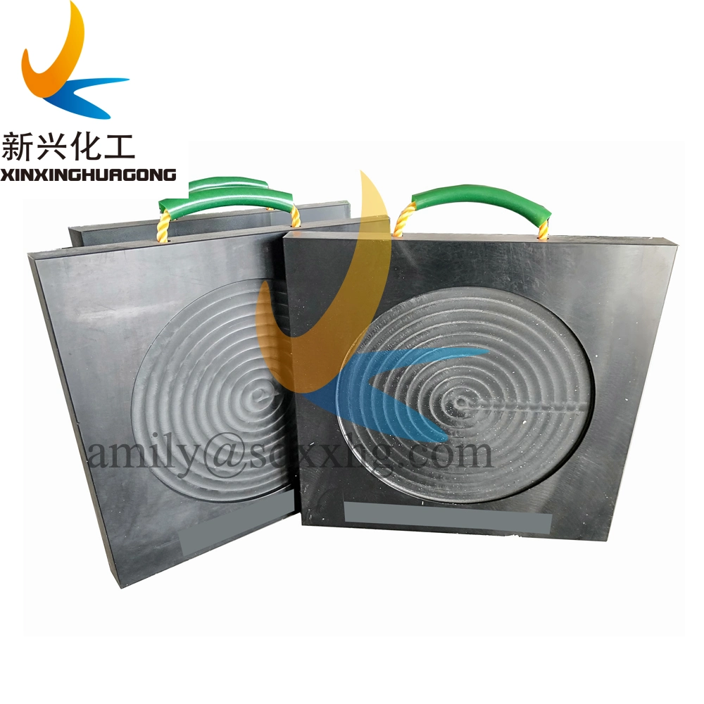 Polyethylene Mobile Crane Stabilizer Jack Pads, Crane Cribbing Pads, Crane Foot Support Pads