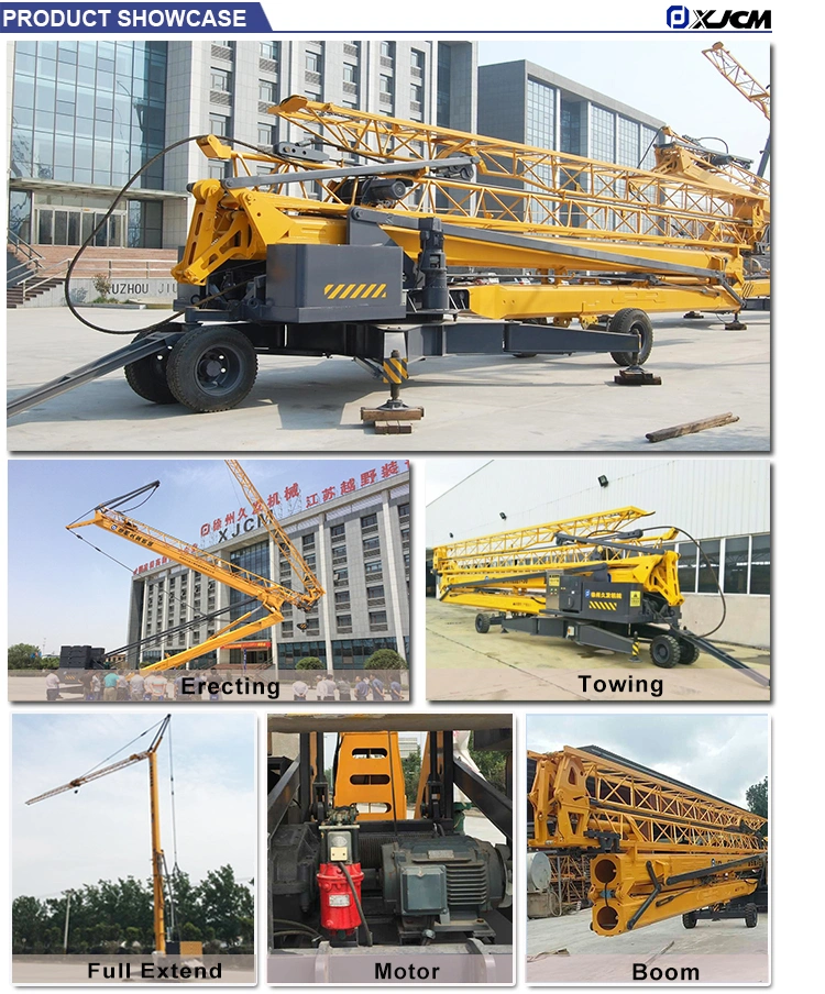 4ton Topless Mini Luffing Mobile Spider Overhead Tower Crane