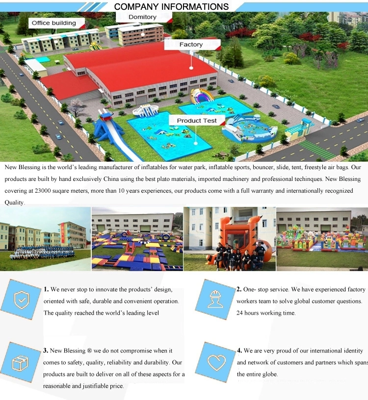 Commercial Use Inflatable Amusement Park Trampoline Games / Largest Inflatable Theme Park Indoor Playground