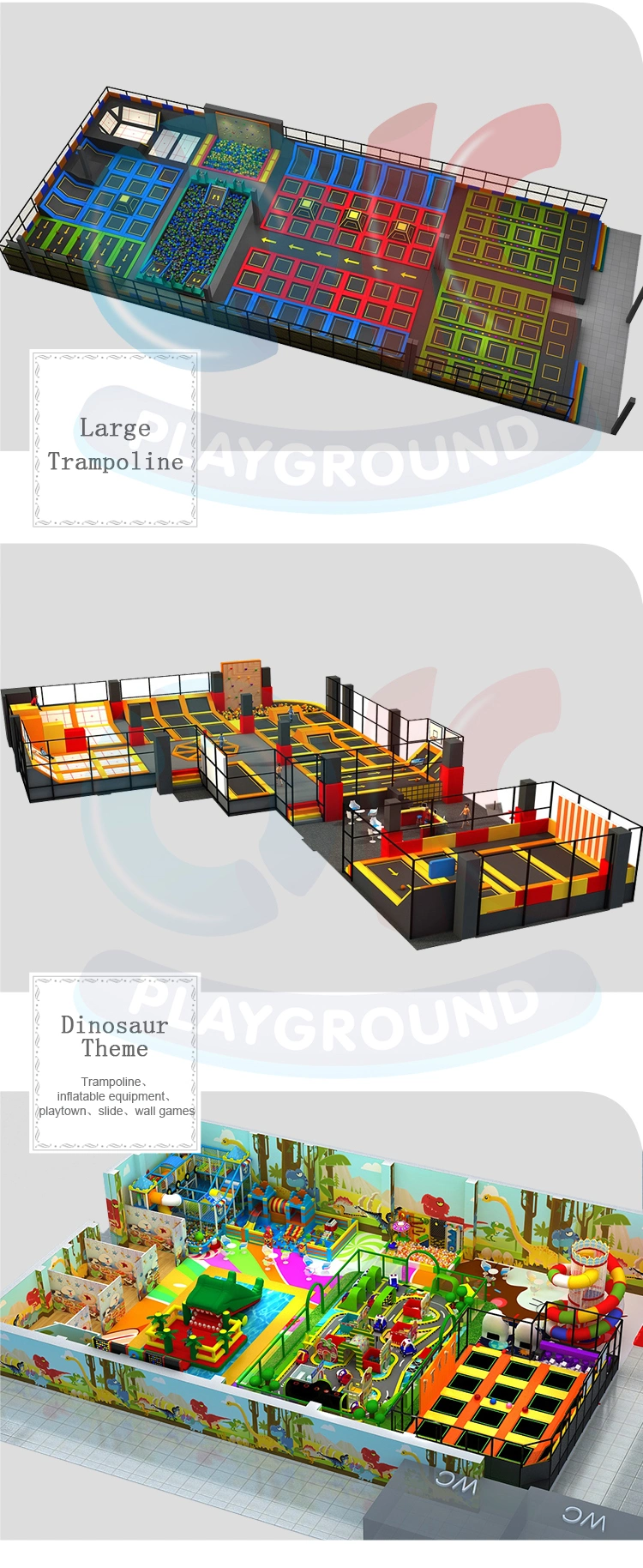 Ok Playground Sport Gymnastic Indoor Trampoline for Children