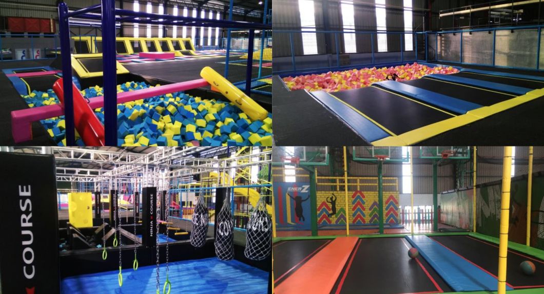 Huaxia Colorful Big Commercial Indoor Trampoline Park Playground