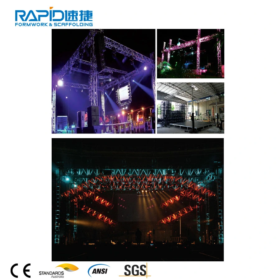 Aluminum Exhibition Concert Stage Truss Outdoor Roof System PA System Lighting Roof Truss Concert Truss