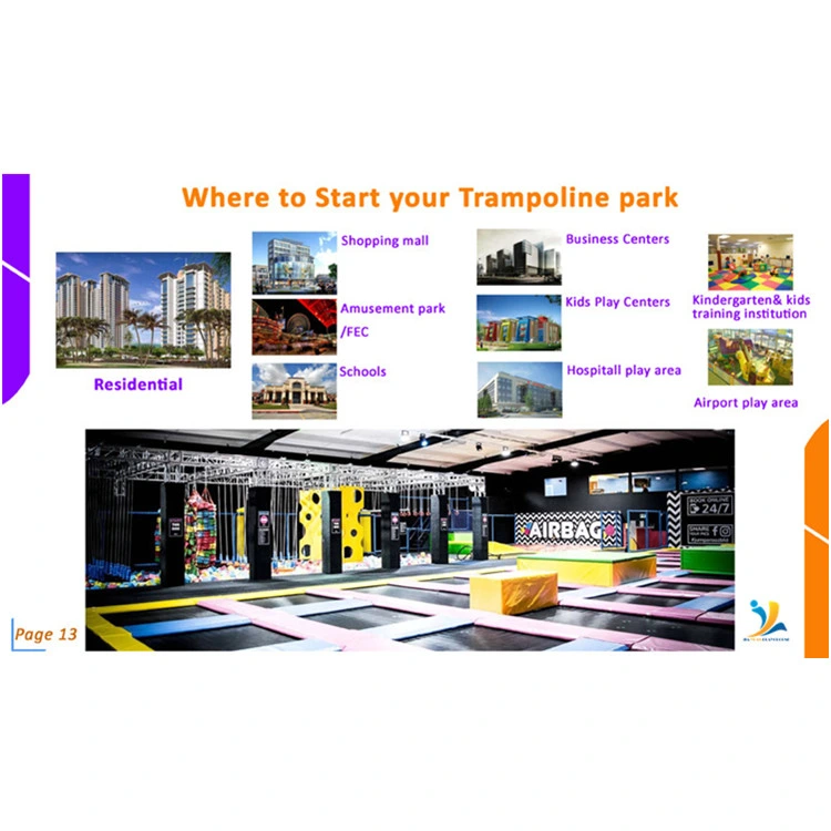 Generation3.0 Playground Equipment, Best Business Plan Trampoline Park for Sale