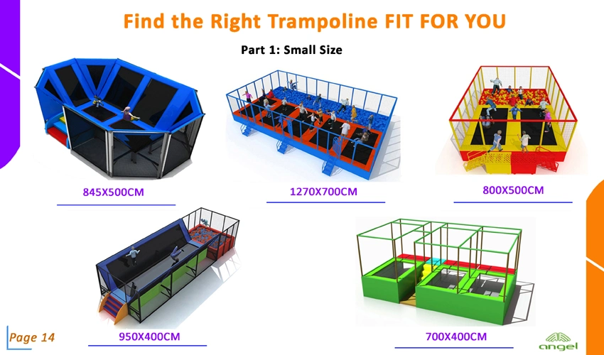 Trampoline Park Indoor Equipment, Extreme Trampoline Ninja Warrior, Sky Zone Supplier