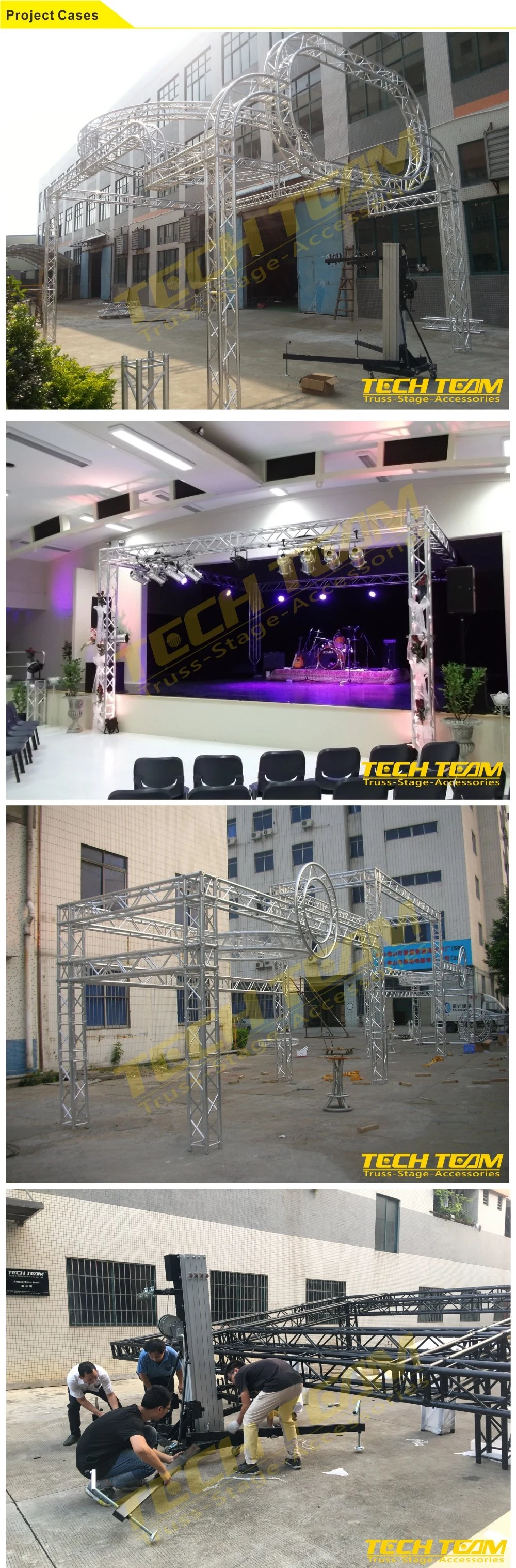 Five Start Truss System Concert Stage Roof Truss Outdoor Stage Roof Truss