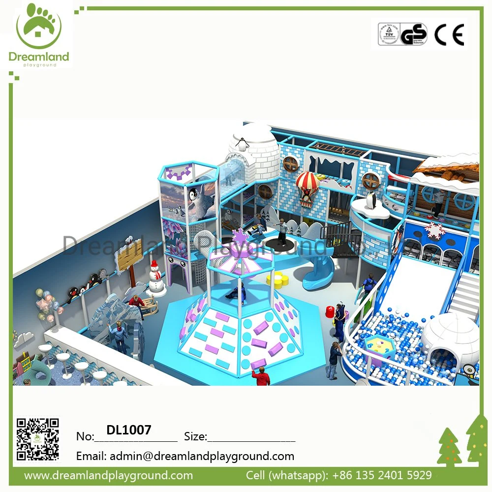 Commercial Business Plan Perfect Custom Spider Tower Tube Slide Kids Ice Theme Indoor Playground for Sale