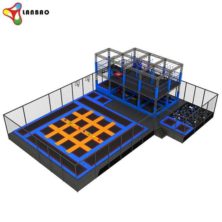 Commercial Jumping Park Trampoline with Warrior Ninja for Kids and Adults