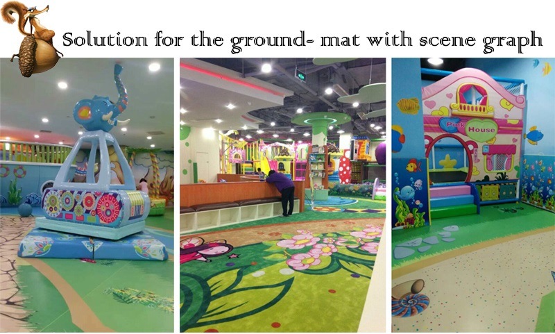 Rainbow Colorful Theme Gym for Sale Indoor Playground Children Small Trampoline Park