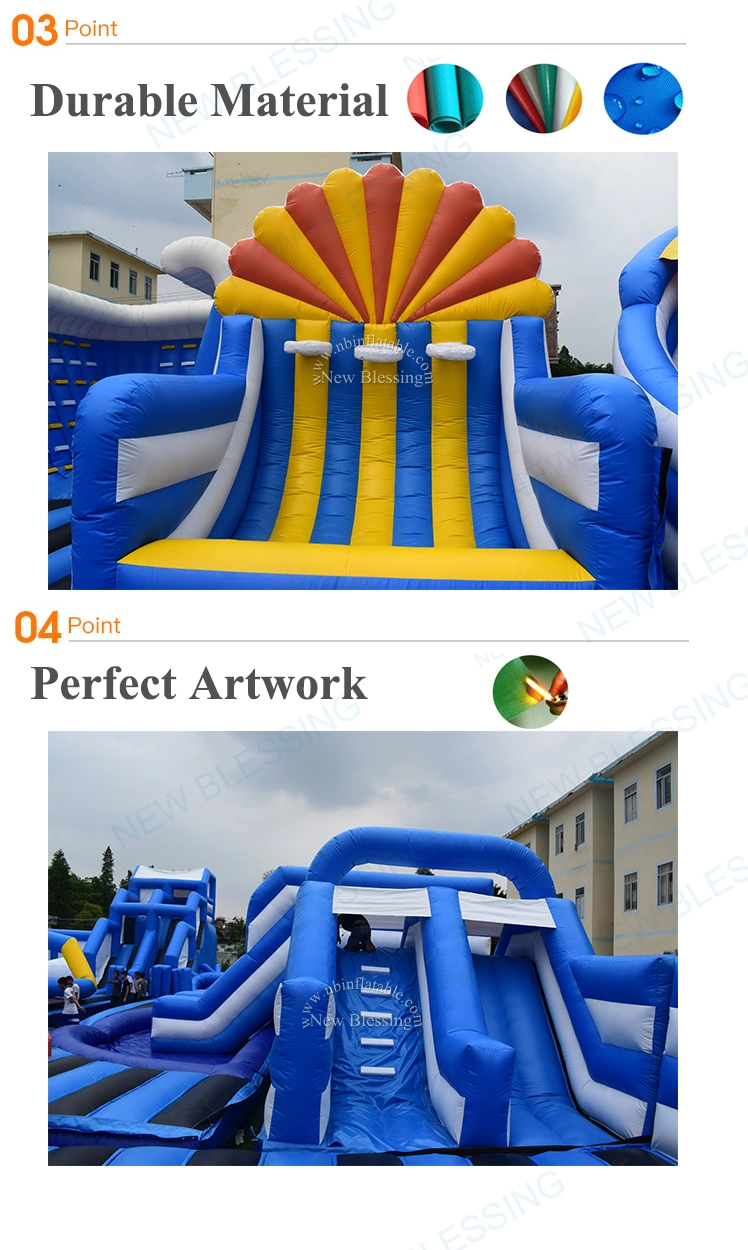 Commercial Use Inflatable Amusement Park Trampoline Games / Largest Inflatable Theme Park Indoor Playground