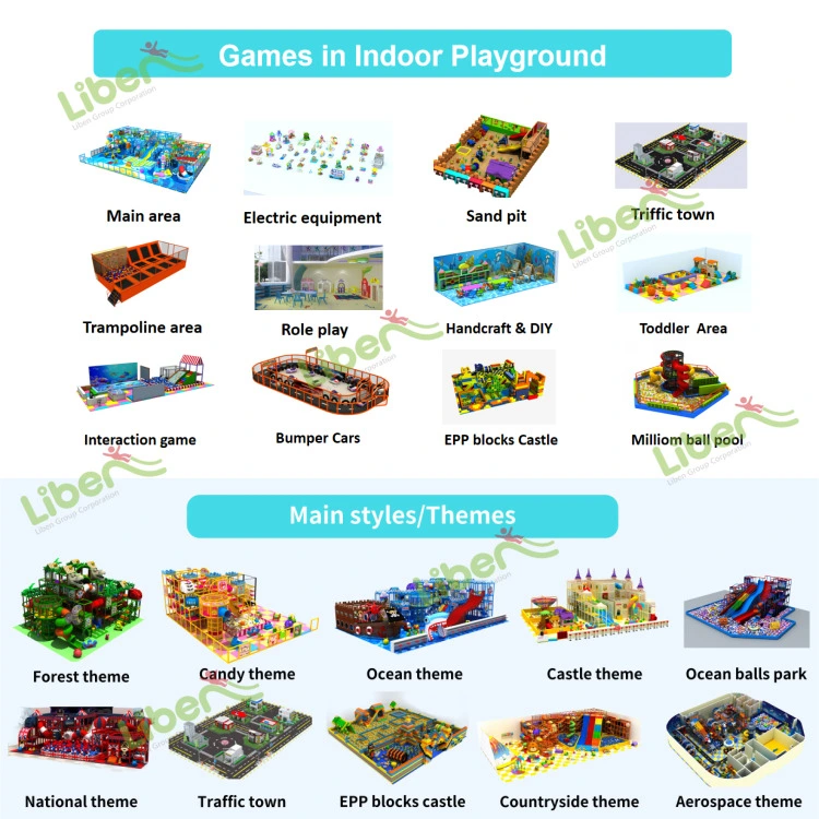 Multifunction Indoor Playground Big Ball Pool with Small Trampoline for Kids