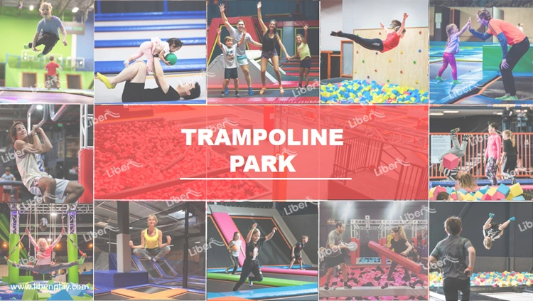Customized Design Indoor Free Jumping Big Trampoline Equipment for Teenagers