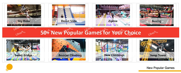 Sky Zone Type Commercial Kids and Adult Indoor Trampoline Park