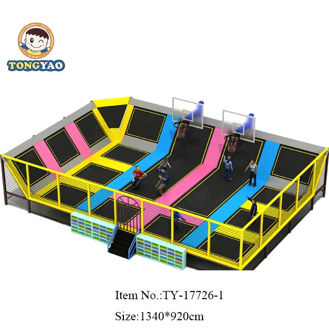 Children Multifunction Outdoor Indoor Trampoline with Roof (TY-17731-2)