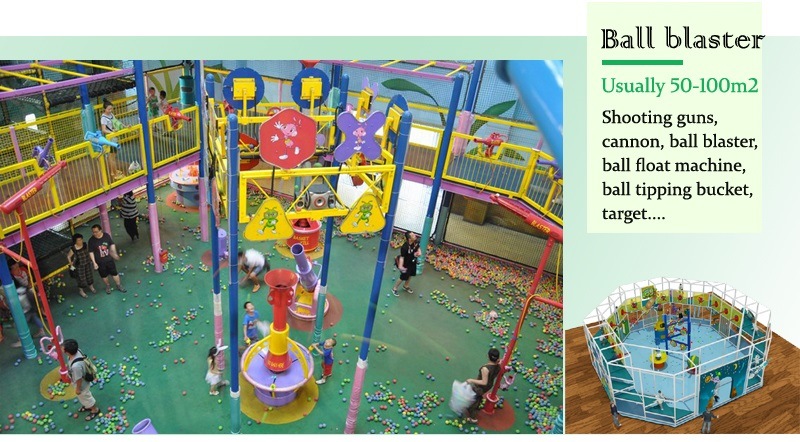 Rainbow Colorful Theme Gym for Sale Indoor Playground Children Small Trampoline Park