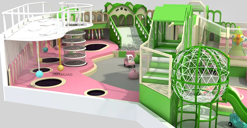 Environmental Indoor Safety Material Trampoline Manufacturer Customized Indoor Playground for Sale