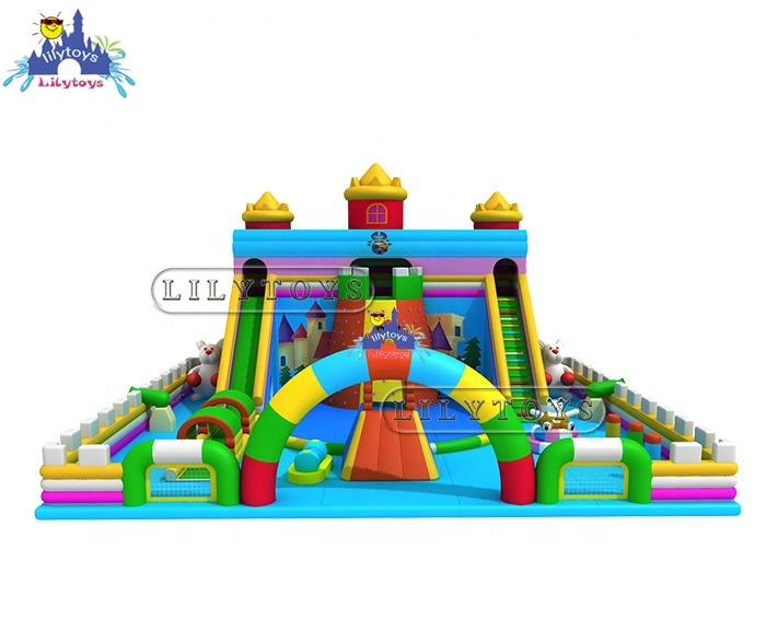 Inflatable Fantasy Colorful Candy Funcity, Factory Price Durable Bouncer for Kdis, Beautiful Bouncing Trampoline Playground Children Like