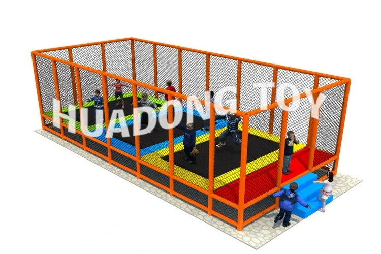 Commercial Rectangular Bungee Jumping Kid Trampoline Park for Sale
