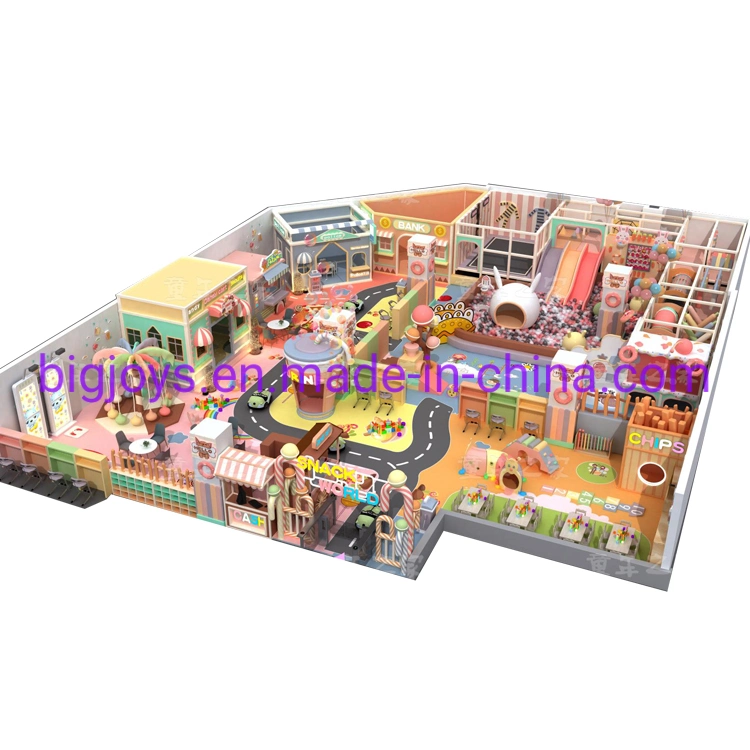 Kids Indoor Playground Trampoline with Ball Pit for Sale