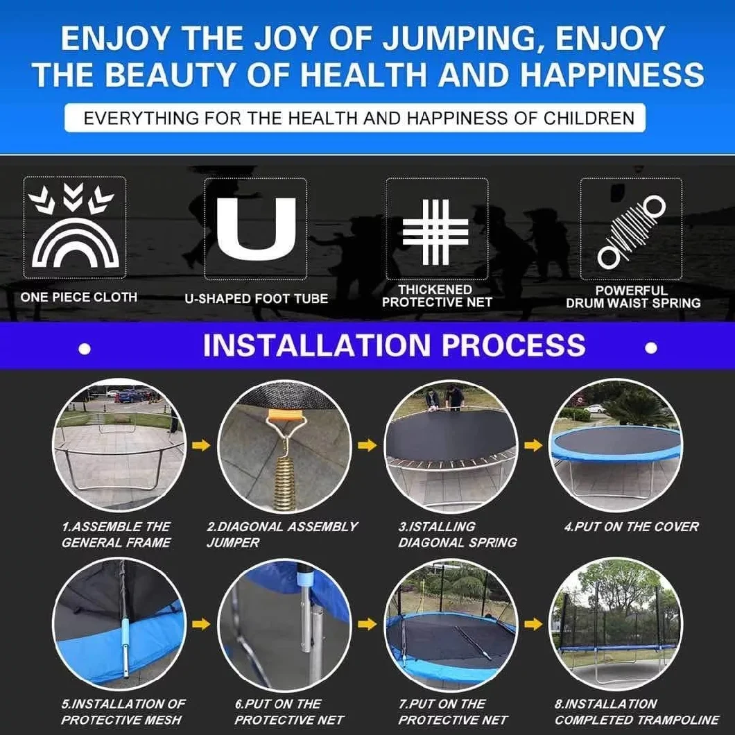 Gym Equipment Kids Trampoline Indoor Round Trampoline for Home