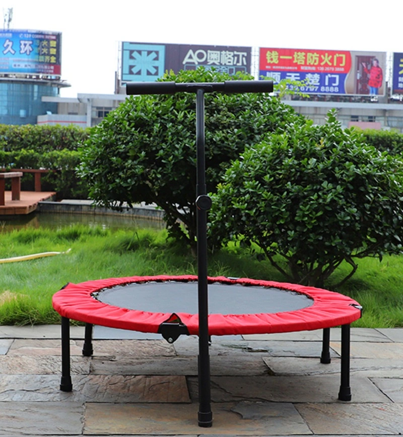 Folding Trampoline with Handle Bar Portable Safe Padded Frame Cover for Children Kids Adult Esg16230