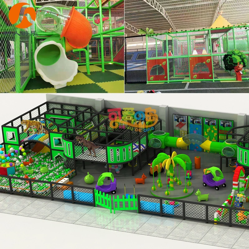 Luxurious Toddlers Customized Indoor Playground Equipment & Naughty Castle with Trampoline