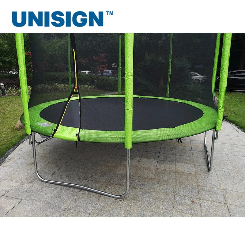 5FT Small Round Trampoline with Safety Net Offers Courtyard Exercise and Fun
