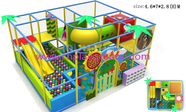 Indoor Trampoline Playground with Slide Equipment for Sale (M11-C0015)