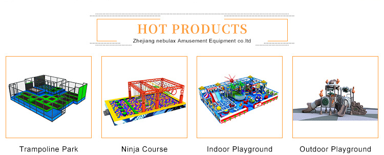 Professional Design Free Jump Adult Children Big Indoor Foam Pit Trampoline with Ninja Warrior, Basketball Set