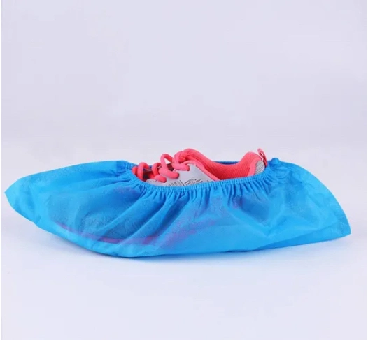 Lab Use Shoe Cover Disposable PP Nonwoven Shoe Cover Plastic PE/CPE Shoe Cover Clean Room Shoe Cover PE Coated Foot Cover Waterproof Anti Skid Shoe Cover