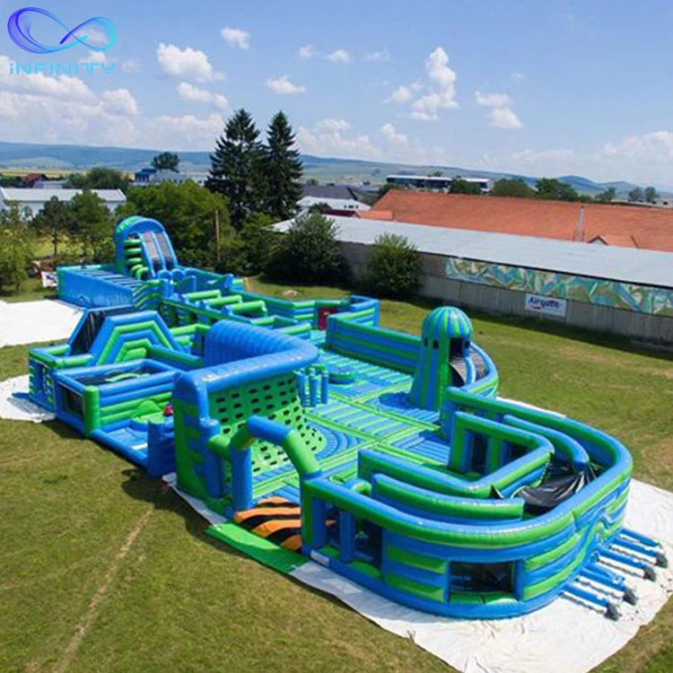 Commercial Inflatable Trampoline Obstacle Course Park Inflatable Indoor Theme Park for Sale