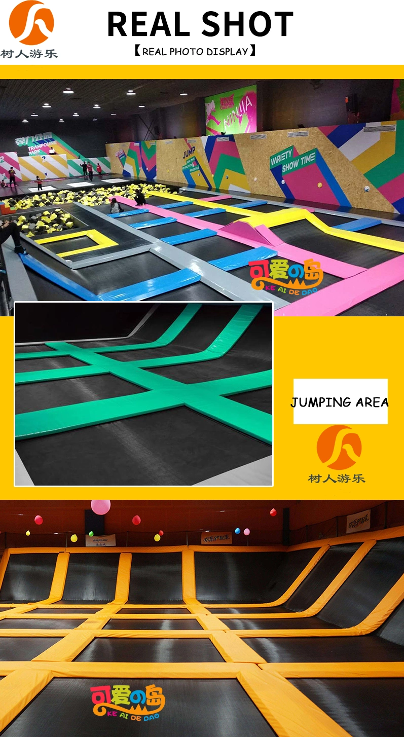 High Quality Indoor Soft Playground Trampoline Jumping Park with Naughty-Castle