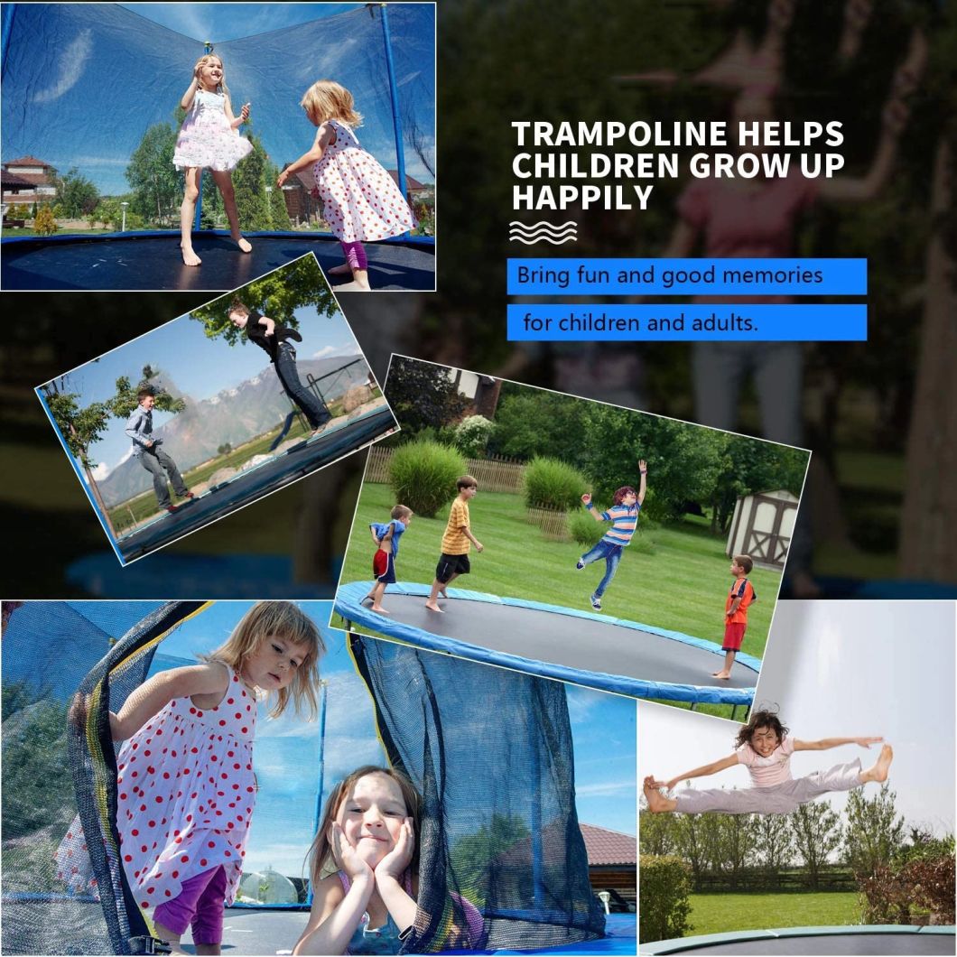 Fitness Trampoline Child Trampoline Kids Outdoor Trampoline with Enclosure Net