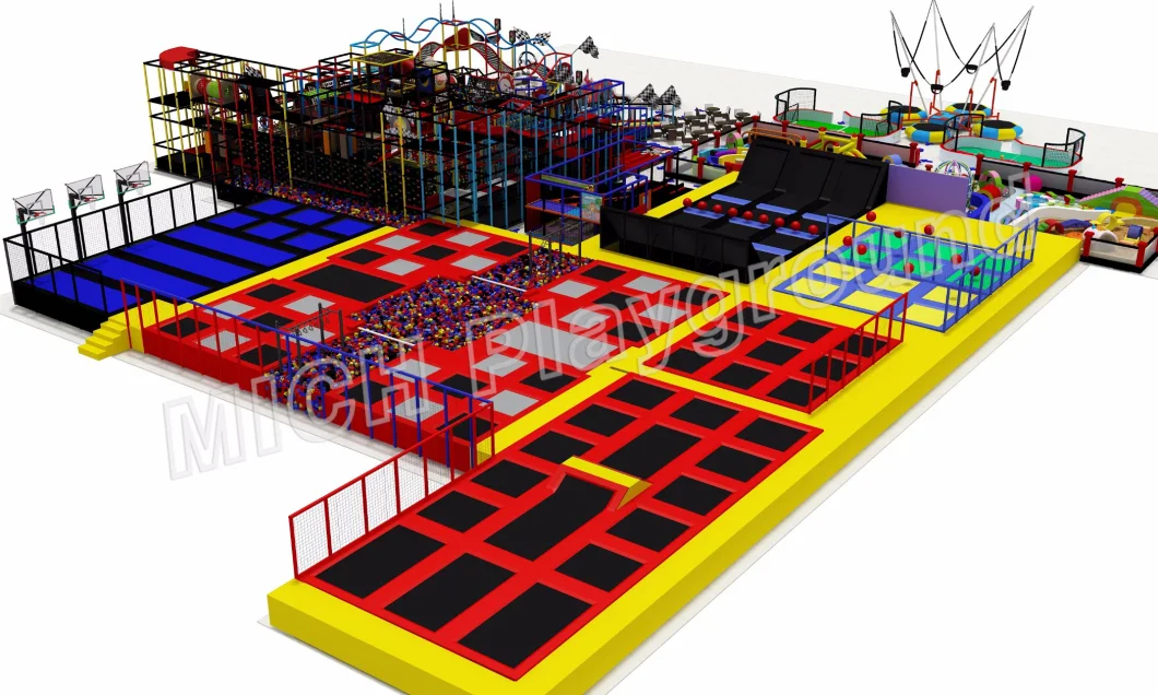 Mich Large Commercial Trampoline Park Indoor Playground
