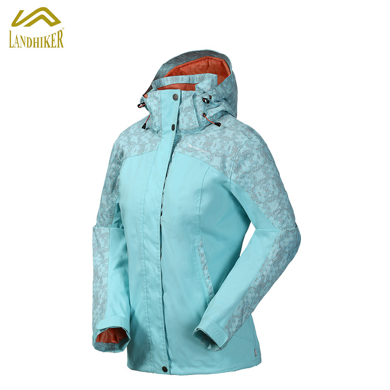 Ladies' Winter Ski Wear Customized Printed Top Women Contrast Ski Jacket