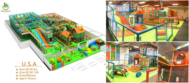 Environmental Indoor Safety Material Trampoline Manufacturer Customized Indoor Playground for Sale