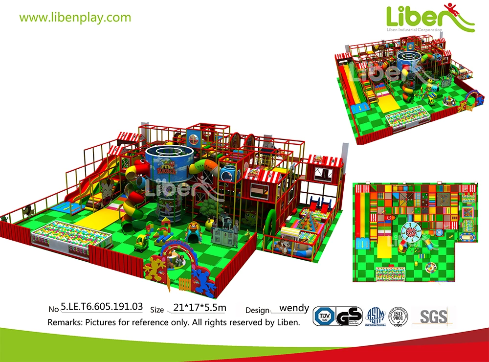 Top Supplier Amumsent Park with Big Ball Pool Indoor Trampoline Park for Sale