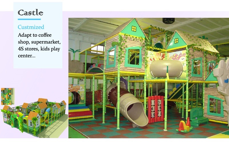 Rainbow Colorful Theme Gym for Sale Indoor Playground Children Small Trampoline Park
