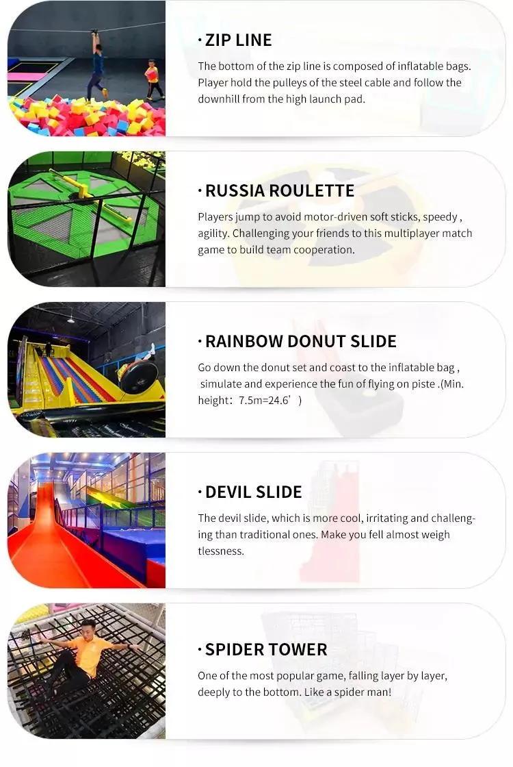 Kids Trampoline Rechteckig Jump Trampoline Park